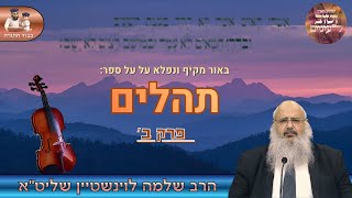 🎻באור מרתק ומקיף על ספר "תהלים" (פרק ב') – הרב שלמה לוינשטיין שליט"א (הרב שלמה לוינשטיין) - התמונה מוצגת ישירות מתוך אתר האינטרנט יוטיוב. זכויות היוצרים בתמונה שייכות ליוצרה. קישור קרדיט למקור התוכן נמצא בתוך דף הסרטון