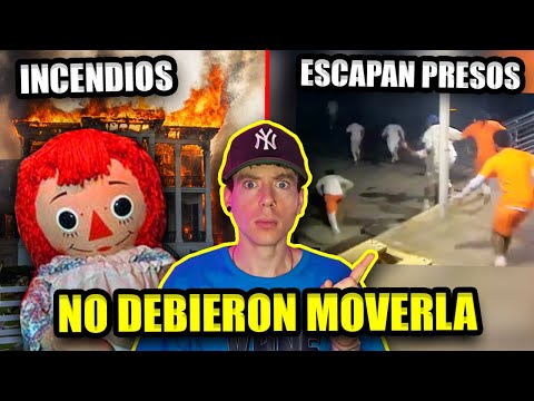 MOVIERON a LA MUÑECA ANNABELLE y regresó la MALDICIÓN! INCENDIOS y PRESOS ESCAPAN en NUEVA ORLEANS
