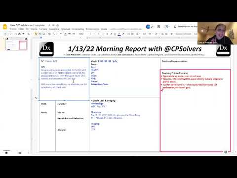 January 13, 2022 "30-minute Thursday" VMR - RLQ pain with fever