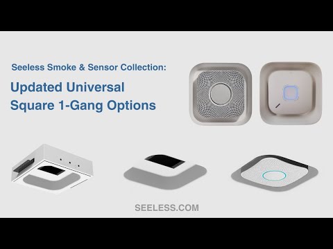 New SeeLess Square Flush Mounts for First Alert & Gentex Smoke Detectors