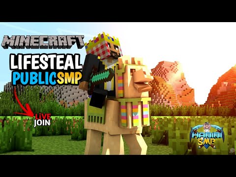 Epic 24/7 Minecraft Life Steal SMP Live! Hindi