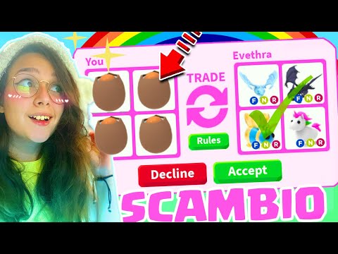 COME AVERE PET LEGGENDARIO SCAMBIANDO UOVA SU ROBLOX ADOPT ME! 100% FUNZIONANTE!