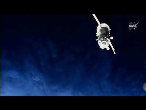 SOYUZ MS-17 relocate - showing possible RCS related debris