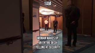 Woman Yelling At Security On A Cruise #cruise #karen #cruisekaren