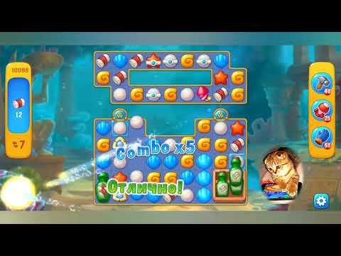 Fishdom 2022, no Boosters,  10098  level  -  прохождение без бустеров,  10098  уровень.