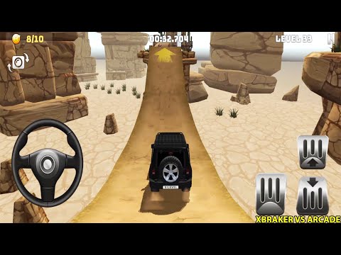 Mountain Climb 4x4: Black Jeep Wrangler Unlocked Impossible Stunts - Levels 33 - 40 Android Gameplay