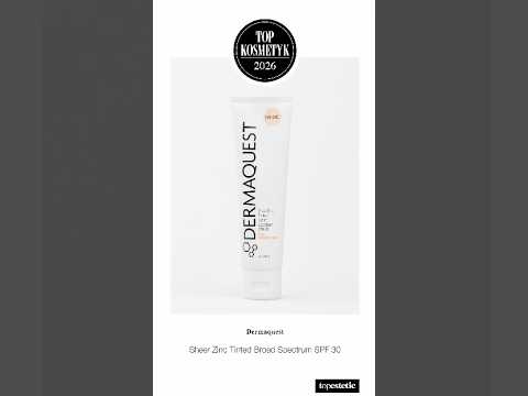 Dermaquest Sheer Zinc Tinted Broad Spectrum SPF 30 Terapeutyczny krem BB z cynkiem - odcień Nude 57 ml - VIDEO