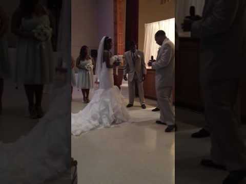 Pastor Lance Cobb officiates first wedding ceremony