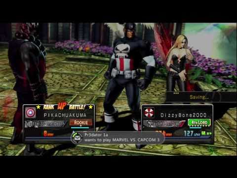 MVC3 RANKED BATTLE MATCH JR RODRIGUEZ ( CAP AKM TRISH ) VS DizzyBone2000 ( SPIDER MAGNETO DEADPOOL )