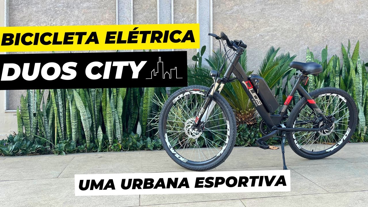 Bicicleta Elétrica DUOS CITY 26 - MOTOR 350W, BATERIA DE LÍTIO