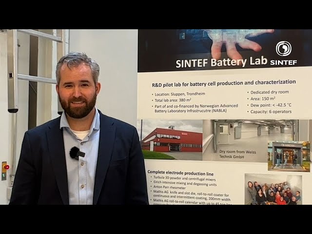 Virtuell omvisning i SINTEF Battery Lab 