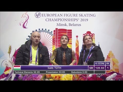 Ivett Toth - European Figure Skating Championships - Minsk - FS - January 25, 2019