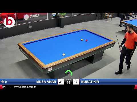 MUSA AKAR & MURAT KIR Bilardo Maçı - 2022 FEDERASYON KUPASI-1.TUR