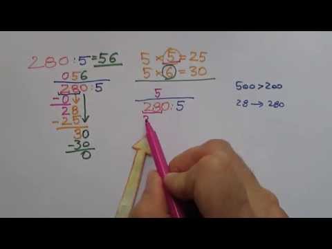 Dzielenie pisemne dużych liczb bez reszty