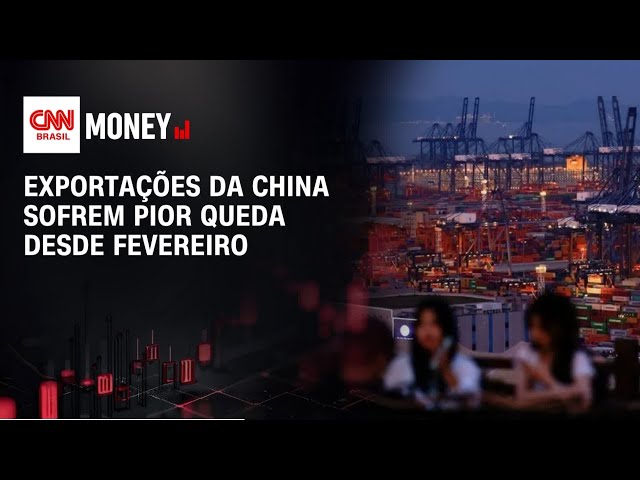 Exportações da China sofrem pior queda desde fevereiro | MONEY NEWS