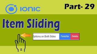 Download the video "Item Sliding in Ionic | Ionic (Firebase) Tutorial Part - 29"