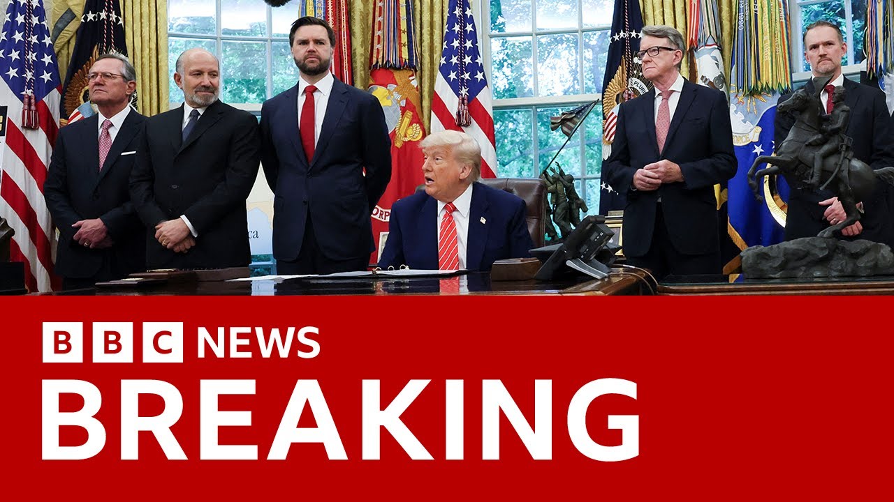 Donald Trump announces US-UK tariff deal in Oval Office news conference | BBC news