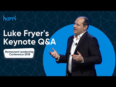 Keynote Q&A with Luke Fryer, Founder and CEO of Harri, at RLC 2018
