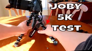 JOBY GorillaPod 5K Flexable Tripod Test Strength Test & Review