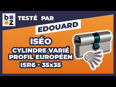 Cylindre double varié à profil européen - laiton nickelé - ISR6 ISEO
