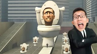 我看了所有 馬桶人VS監控人 1-46集！SKIBIDI TOILET vs CAMERA MAN (Reaction)