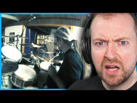 Drummer gets brain melted by Meshuggah