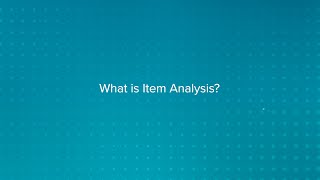 What Is Item Analysis