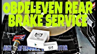 OBDELEVEN REAR BRAKE SERVICE DIY STOPTECH AUDI A3 2016
