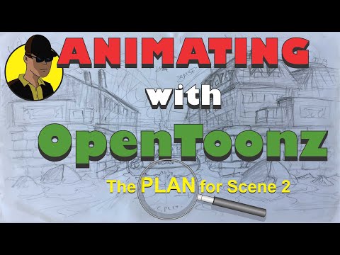Animating with OpenToonz Tutorial - the plan for scene 2