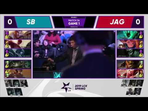 SB vs JAG SANDBOX Gaming vs Jin Air Green Wings| W4 D2 | Game 1 Highlights | LCK Spring Split 2019