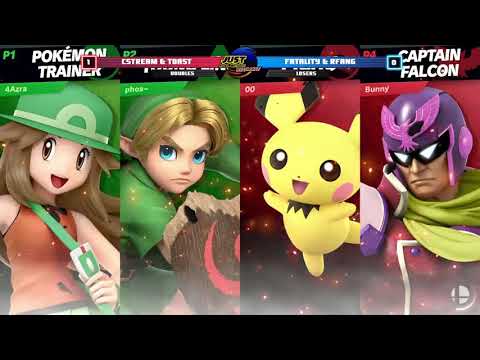 CStream (PKMN Trainer) & Toast (Y. Link) vs RFang (Pichu) & Fatality (C. Falcon) - JRWI!11 Doubles