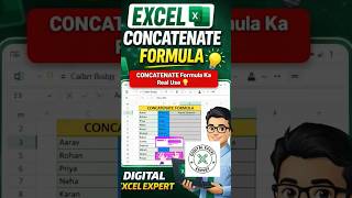 Excel CONCATENATE Formula | Combine Text Easily | Digital Excel Expert (Raman) 