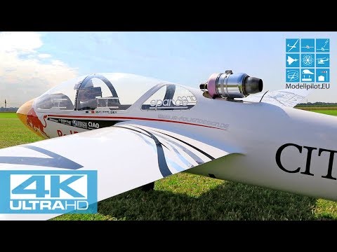 MDM-1 FOX 1:2 PARITECH RC SCALE TURBINE GLIDER AEROBATIC AIRSHOW FLIGHT PILOT PHILIPPE GEY [4K]