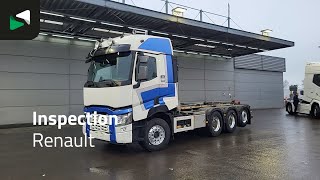 Hook lift Renault C 520 C 8X4 24tons AJK containersystem Lift+steering axle Retard | Gambar 4 - Autoline