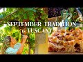 THE TRADITIONAL SWEET ITALIANS BAKE IN SEPTEMBER IN TUSCANY Schiacciata All Uva