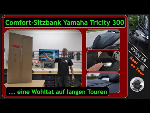Vlog 59 / Comfort seat Yamaha Tricity 300 - what a difference