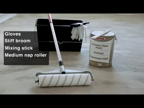 How to paint a concrete floor