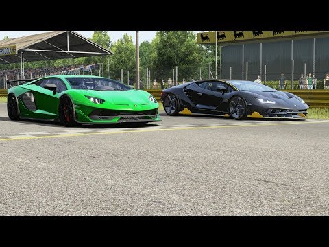 Lamborghini Aventador SVJ vs Lamborghini Centenario at Monza Full Course