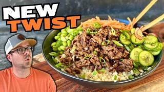 Mongolian Ground Beef Bowls with Asian Cucumbers - Twist on One of Our FAVORITE Ground Beef Recipes
