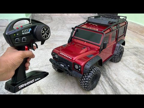 RC Land Rover Defender Unboxing & Testing | Traxxas TRX4 1:10 Scale 4WD RC Car | Shamshad Maker 🔥🔥