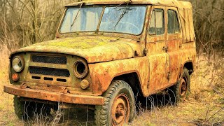A man spends 1000 hours to bring back to life a rusted and abandoned UAZ-469 #mechanic #repair