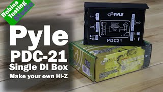 Video thumbnail for Overview of the Pyle PDC21Passive DI Unit Hum Eliminator w/ Input Attenuator by expert island