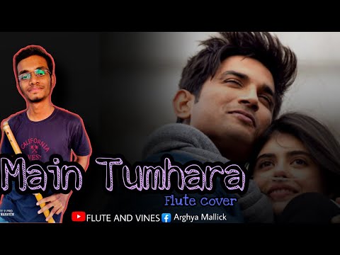 Main Tumhara-Flute cover || Dil Bechara || Arghya Mallick