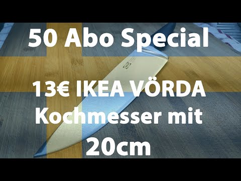 Review / Messertest IKEA VÖRDA Kochmesser