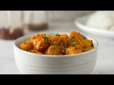 Indian Pumpkin Curry - Kaddu Ki Sabji Recipe - Vegan and Easy