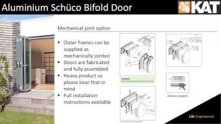 Schüco Bifold Door features and benefits
