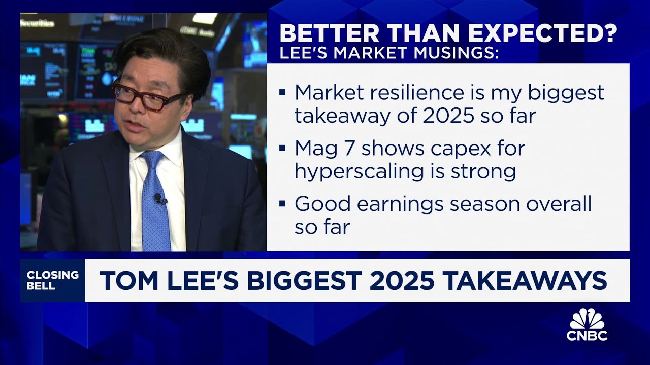 Tariffs have had more bark than bite, says Fundstrat's Tom Lee