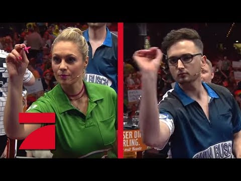 MarcelScorpion & Martin Schindler vs. Ruth Moschner & Peter Wright | Gruppenphase | Promi Darts WM