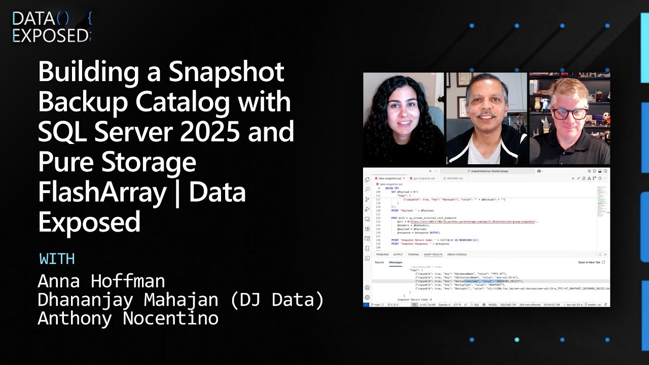 Building a Snapshot Backup Catalog with SQL Server 2025 and Pure ...