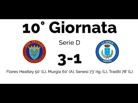 Serie D, LVPA Frascati - Aprilia 3-1